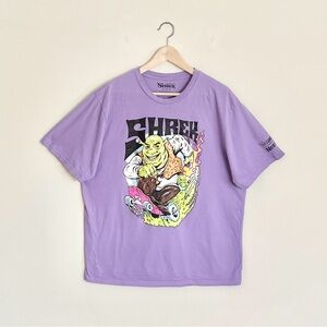 Neff x Shrek Skateboarding Graphic Purple T Shirt Adult size XL